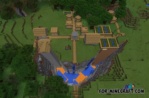 Ravine Village seed for Minecraft PE 1.2