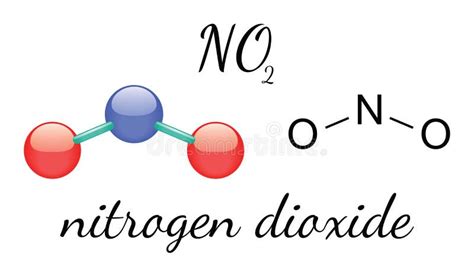 NO2 Nitrogen Dioxide Molecule Stock Vector - Image: 63195456