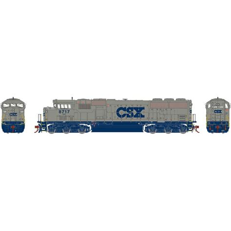 HO SD60M Tri-Clops Locomotive with DCC & Sound, CSXT #8717 Model Train | Athearn