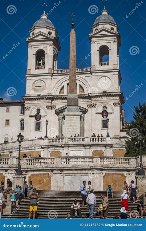 Square Piazza Di Spagna, Fountain Fontana Della Barcaccia in Rome ...