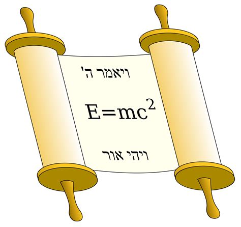 Clipart - Tora Scroll with Einstein equation