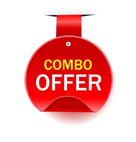 Combo offer banner design vector icon. Template for retail promotion. Designed for your, social ...