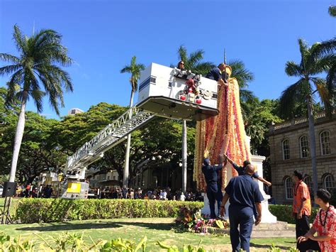 King Kamehameha Day | The annual lei draping ceremony at the… | Flickr