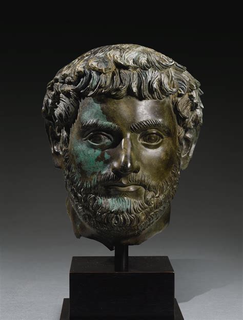 A ROMAN BRONZE PORTRAIT HEAD OF A MAN, HADRIANIC, CIRCA EARLY 2ND CENTURY A.D. | Ancient ...