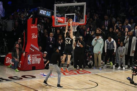 Pat Connaughton Competes in 2020 AT&T Slam Dunk Contest Photo Gallery ...