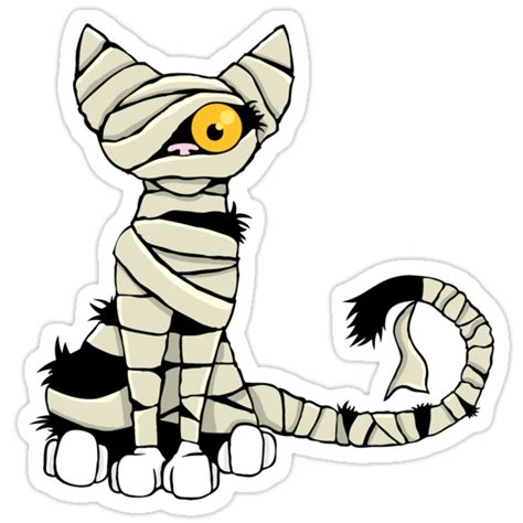 "Mummy Cat" Stickers by Lisa Marie Robinson | Redbubble