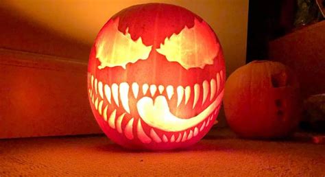 Venom Pumpkin Carving Stencils, Printable Template Design Ideas ...