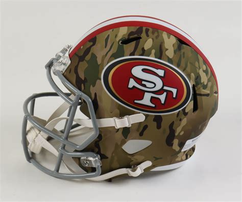 49ers Full-Size Camo Alternate Speed Helmet | Pristine Auction