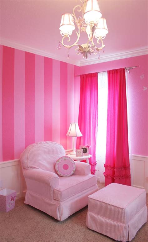 Cool Wall Paint Idea Nursery Pink Bedroom Walls Pink Bedrooms | Pink bedroom walls, Pink striped ...