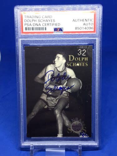 1996-97 Topps NBA Stars Dolph Schayes Auto Autograph PSA DNA Authentic | eBay