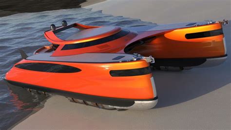 Lazzarini Design releases conceptual Pagurus, an amphibious catamaran