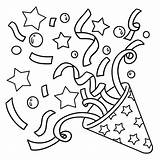 Premium Vector  New Year confetti Isolated coloring Page For Kids sketch template