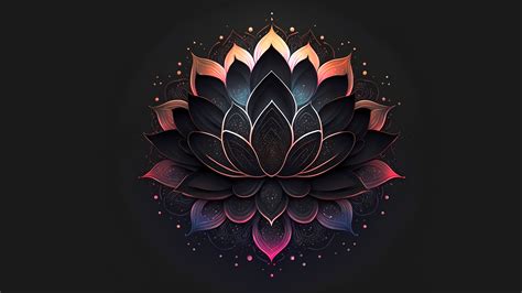 Free download | HD wallpaper: lotus flowers, AI art, minimalism ...