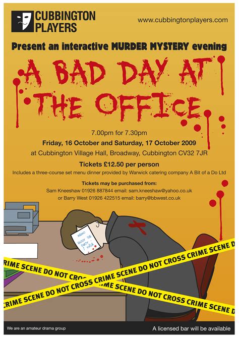 A Bad Day at the Office (Archive) – Cubbington Players