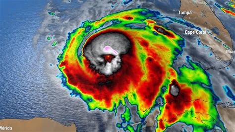 Hurricane Michael: Is that a skull in the center of the hurricane?