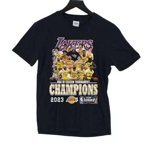 Nba In-season Tournament Champions 2023 Los Angeles Lakers T-shirt ...