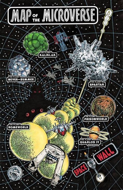 MAP of the MICROVERSE (Micronauts) Comic Art | Comic art, Comics, Comic ...