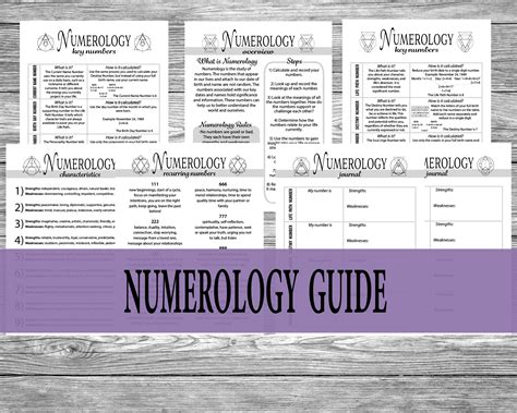 Numerology Cheat Sheets Printable Numerology Guide Learn - Etsy Canada