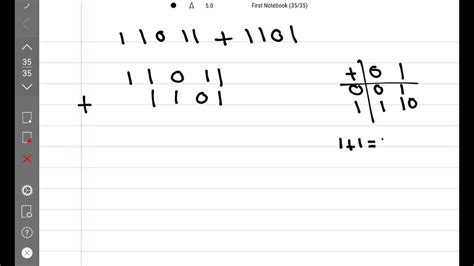 Add the binary numbers. 11011+1101 | Numerade