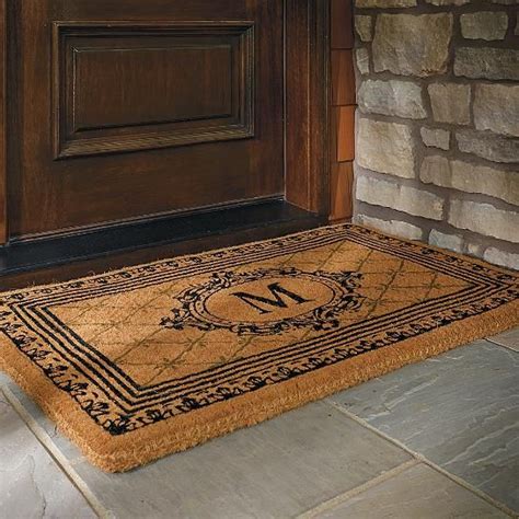 Estate Monogrammed Coco Door Mat | Frontgate | Monogram door mat, Door ...