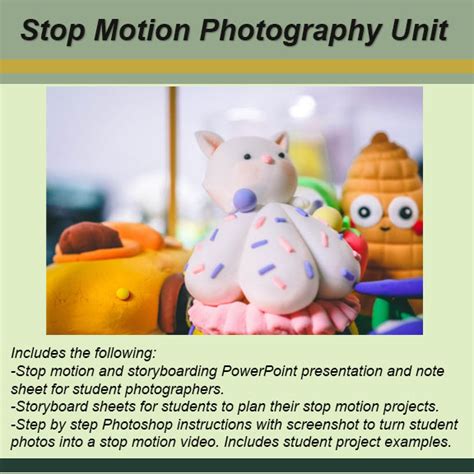 Stop Motion Photography Unit, Photoshop video edit, digital photo high school | Made By Teachers