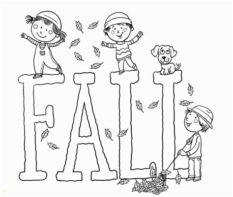 Preschool Fall Coloring Pages Printable Free | divyajanan