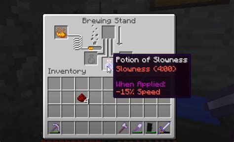 How To Make Potion Of Slowness(4:00): Minecraft Recipe