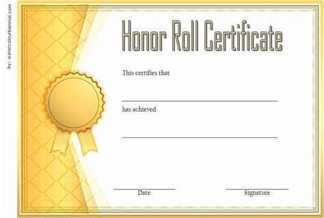 Honor Roll Certificate Template (4) - TEMPLATES EXAMPLE | TEMPLATES EXAMPLE Christmas Gift ...