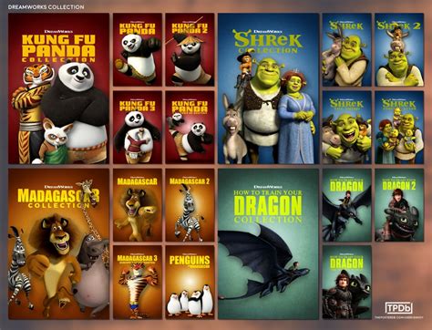 Dreamworks / Kung Fu Panda / Shrek / Madagascar / How To Train Your Dragon [Collection ...