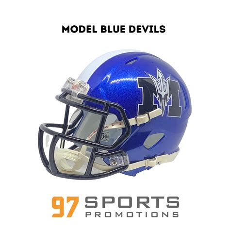 Model High School Blue Devils (GA) Mini Football Helmet - 97 Sports ...