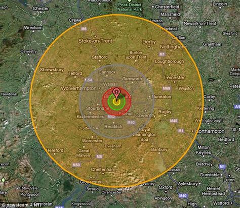 Tsar bomba radius map - fuWas