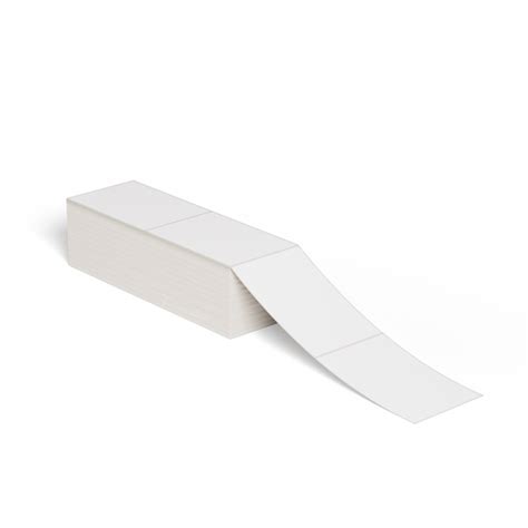 4" x 6" White - Thermal Transfer Labels - Fanfold - 4000 Labels/Case