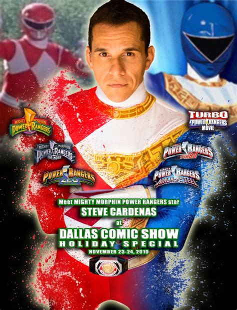 MIGHTY MORPHIN POWER RANGERS star Steve Cardenas joins DCS Nov 23-24! | Dallas Comic Show