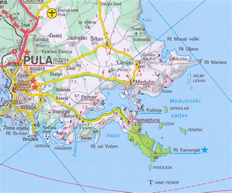 Stadtplan Medulin | Kroatien | Adriaforum.com