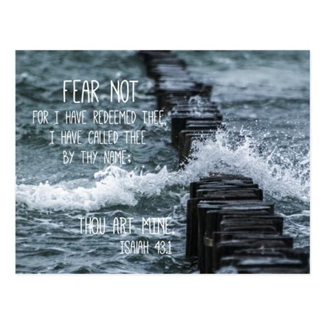 Fear Not Bible Verse Postcard | Zazzle.com