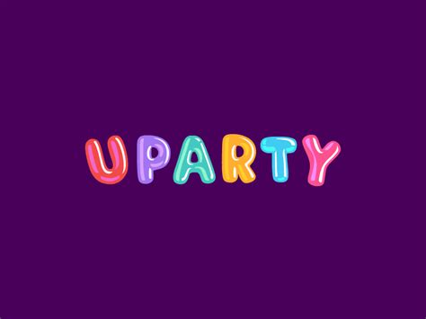 Uparty | Graphic design logo, Toys logo, Doodle coloring