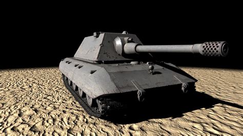 3D e-100 super heavy tank - TurboSquid 1295916