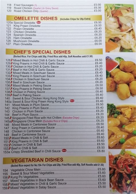 Golden Dragon In Horden Chinese Takeaway Peterlee's full menu online