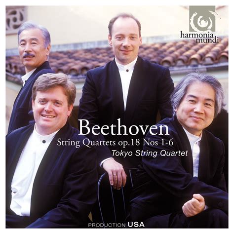 ‎Beethoven: String Quartets, Op. 18, No. 1-6 by Tokyo String Quartet on ...