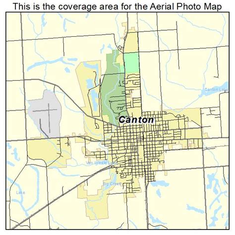 Aerial Photography Map of Canton, IL Illinois