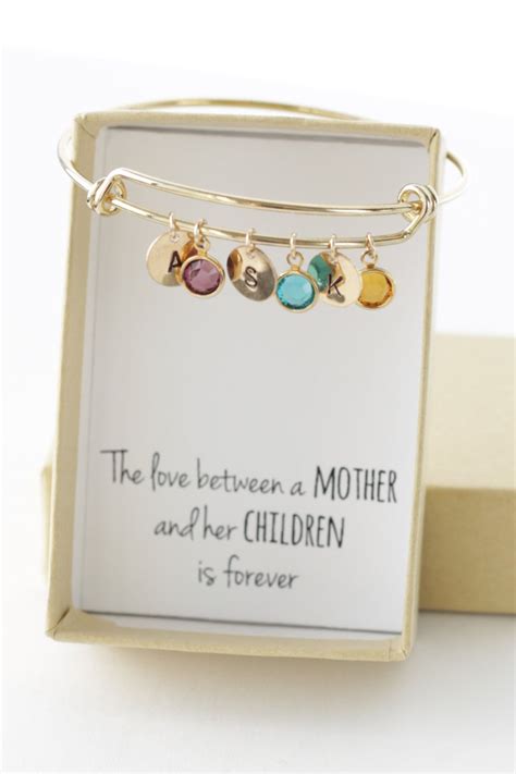 Christmas gifts for mom - Mom Birthday Gift - Mom Gifts - Mom from Daughter - Birthstone Bracel ...