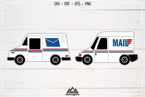 Mail Truck Svg Design