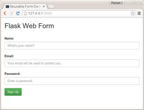 flask form - Python Tutorial