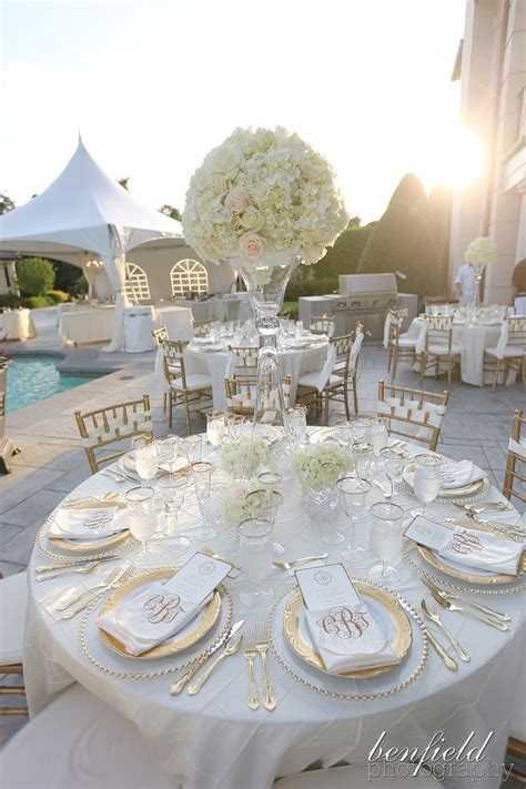 white outdoor | White and gold wedding themes, Gold wedding theme, Wedding decorations