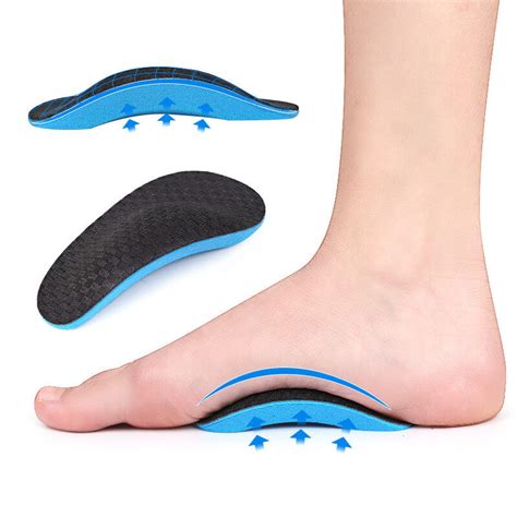 EVA Flat Feet Arch Support Orthopedic Insoles Pads For Shoes Men Women ...