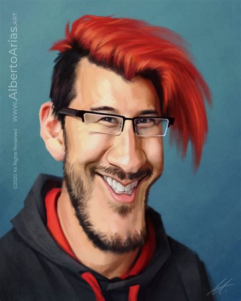 Markiplier Caricature by AlbertoArias.ART