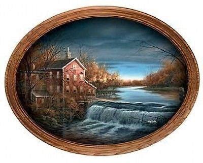 Terry Redlin Autumn Afternoon Framed Oval 14 x 11-FREE SHIPPING | WildlifePrints.com