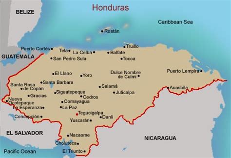 FAMSI - Mapa de Honduras