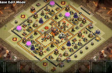 TH10 War Base & Trophy Farming Base Layouts | War, Clsh of clans, Base