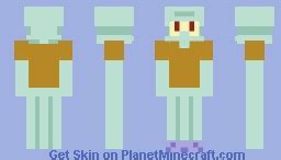 Squidward Minecraft Skin